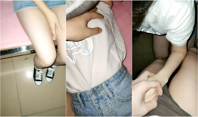 校外出租屋爆插00後眼鏡學生娘,棉襪、牛仔短裙,渾身散發青春的味道 - 截图1
