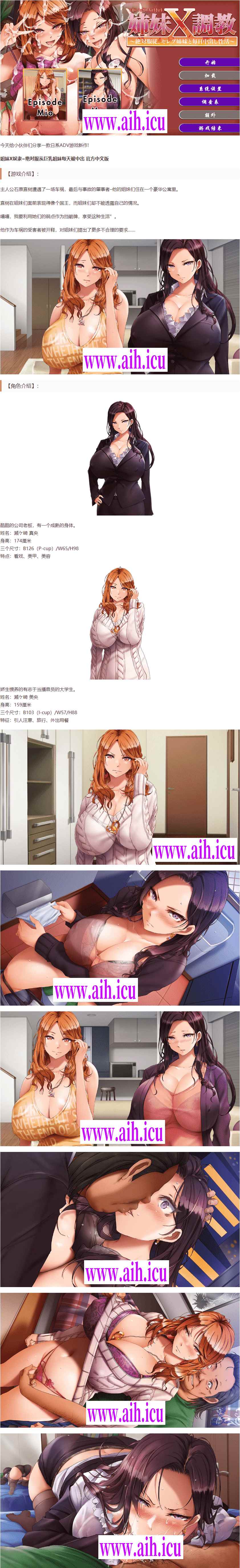 图片[1]-【拔作ADV/中文/全CV】姐妹X奴隶~绝对服从巨乳姐妹每天被中出 官方中文版【2.2G/新作】-ACG资源社区