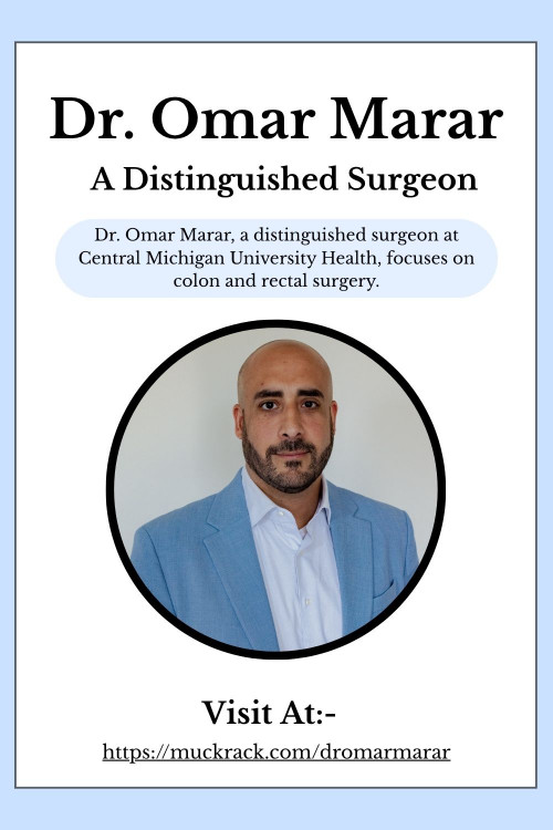 Dr. Omar Marar is a surgeon who prioritizes patients, focusing on compassion and empathy. His career at Central Michigan University Health is dedicated to offering personalized care and enhancing surgical techniques to boost patient outcomes.