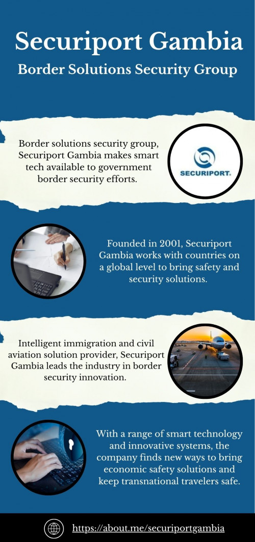 Securiport Gambia was founded in 2001 and is an independent security solutions and support center. Using the latest innovation in token identification validation technology, the company has created its Token Flow system which, when used with other state-of-the-art security technology, brings elevated monitoring and safety measures to border security teams.