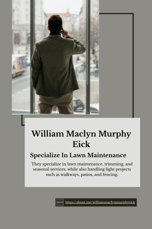 William Maclyn and Murphy Eick established Maclyn and Eick Landscaping to deliver dependable outdoor care and light project expertise. They provide lawn mowing, trimming, and seasonal cleanups alongside enhancements like patios, walkways, and fencing.