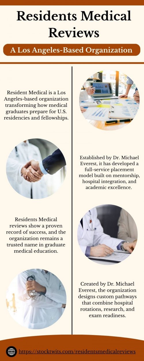 Founded by Dr. Michael Everest, Residents Medical takes a holistic approach to residency and fellowship placement, combining academic guidance, clinical integration, and personalized mentorship. Candidates gain real-world hospital experience and continuous support from physicians and PhDs.