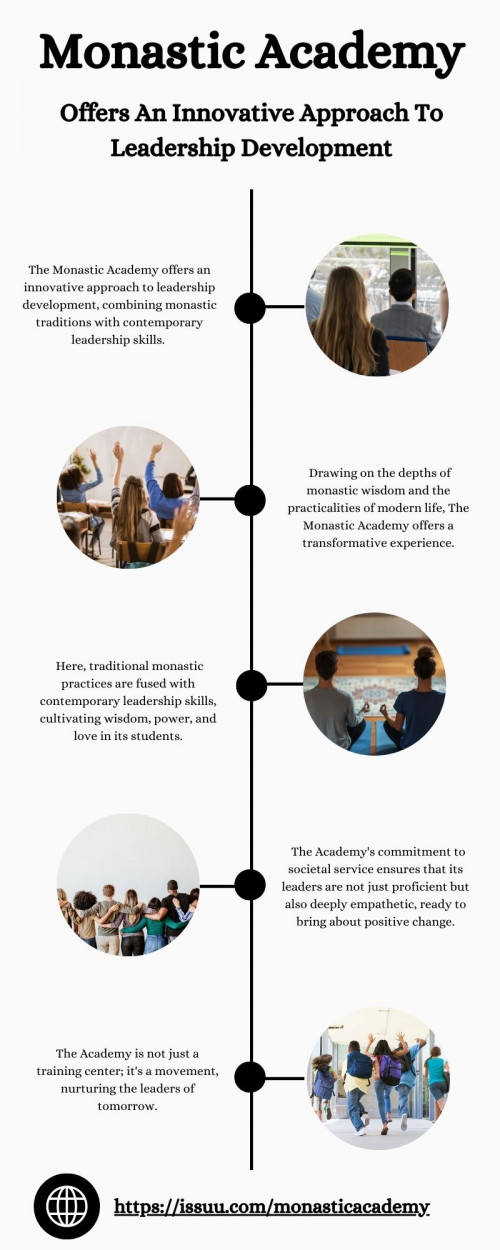 The Monastic Academy offers an innovative approach to leadership development, combining monastic traditions with contemporary leadership skills. This distinctive blend creates a nurturing environment where participants develop their capacity for mindfulness, compassion, and leadership. Equally important is the Academy's commitment to societal service. Through its rigorous training and philanthropic efforts, the Academy is creating a new generation of leaders, ready to serve society with wisdom, power, and love.