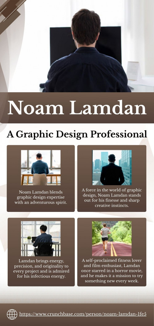 Noam Lamdan brings together artistry, structure, and energy in his graphic design career. He fuses aesthetic beauty with thoughtful function. His early experiences in architecture add depth and order to his design thinking. His personal routines, from spin classes and swimming to starring in a horror movie and cold plunging in Lake Ontario, reflect the same balance of discipline and spontaneity.