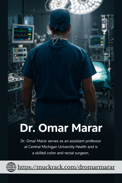 Dr. Omar Marar is a surgeon who prioritizes patients, focusing on compassion and empathy. His career at Central Michigan University Health is dedicated to offering personalized care and enhancing surgical techniques to boost patient outcomes. His commitment to empathy is evident in his role as an educator, where he is devoted to mentoring future medical professionals.