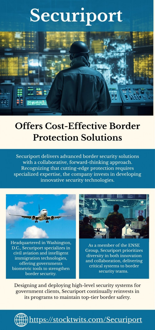 Working independently and in close cooperation with governments worldwide, Securiport deploys advanced systems such as Advanced Threat Analysis, the Epidemic Control System, and the Token Flow System. These tools enable the detection of both biological and criminal threats. With its adaptable, cost-conscious model, Securiport ensures nations can maintain robust security without financial strain.