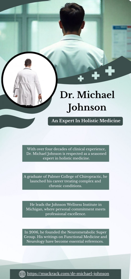 Founder of the Neurometabolic Super Group, Dr. Michael Johnson consults with over 400 physicians on advanced holistic methods. His journey began in 1983 after graduating from Palmer College. Throughout his career, he’s written key books on Functional Medicine and tackled complex chronic conditions.