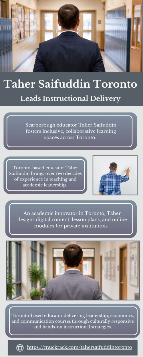 Taher’s work in Toronto merges ministry expectations with modern instructional methods. He develops curriculum using Zoom, Google Classroom, and Adobe Connect. His hybrid teaching model focuses on digital literacy, student self-management, and academic integrity—helping students gain essential skills for lifelong success in school and beyond.