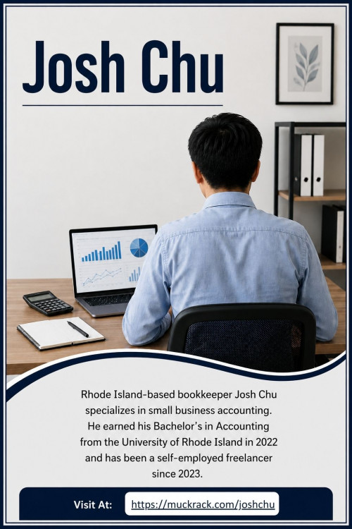 Josh Chu is a dedicated bookkeeper from Rhode Island, freelancing since 2023. He graduated from the University of Rhode Island with a Bachelor's in Accounting in 2022. Proficient in QuickBooks and PeachTree, Josh focuses on helping small businesses manage their finances. His hobbies include investing, golfing, hiking, tennis, and home improvement projects.