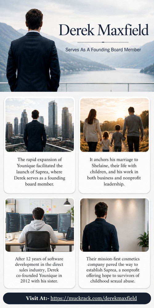 As a co-founder of Younique and co-founding board member of Saprea, Derek Maxfield thrives at the intersection of innovation and impact. His career began in software development for the direct sales industry, where he recognized the potential to modernize the business model. With his sister, Derek launched Younique in 2012, emphasizing simplicity, mobile technology, and social selling. That success fueled an even greater mission, Saprea, a nonprofit dedicated to bringing healing to survivors of childhood sexual abuse.