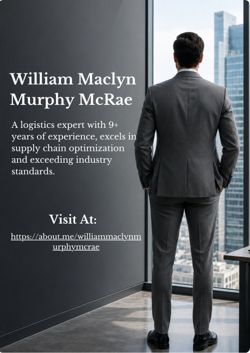 William Maclyn Murphy McRae, a logistics expert with over 9 years of experience, is renowned for optimizing supply chain operations and consistently exceeding industry standards. His strategic acumen and hands-on approach have consistently streamlined distribution processes, reduced lead times, and exceeded customer expectations.