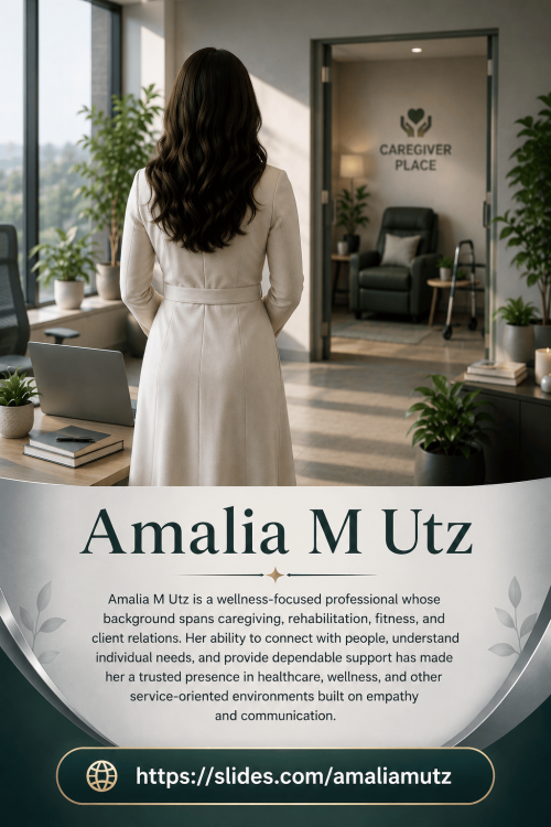 Amalia M Utz is a dedicated caregiver and exercise science professional with experience supporting clients through post-surgical recovery, cardiac rehabilitation, and chronic health challenges. Her work is defined by patience, compassion, and professionalism, making her a valued resource for individuals seeking personalized care, wellness guidance, and meaningful support.