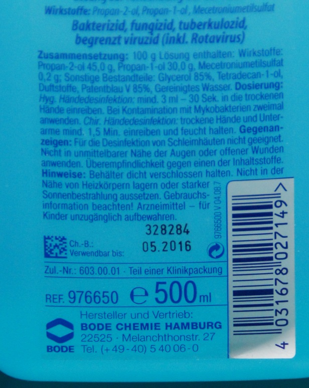 12 Flaschen Bode Sterillium Händedesinfiktion 12 x 500 ml NEU gültig